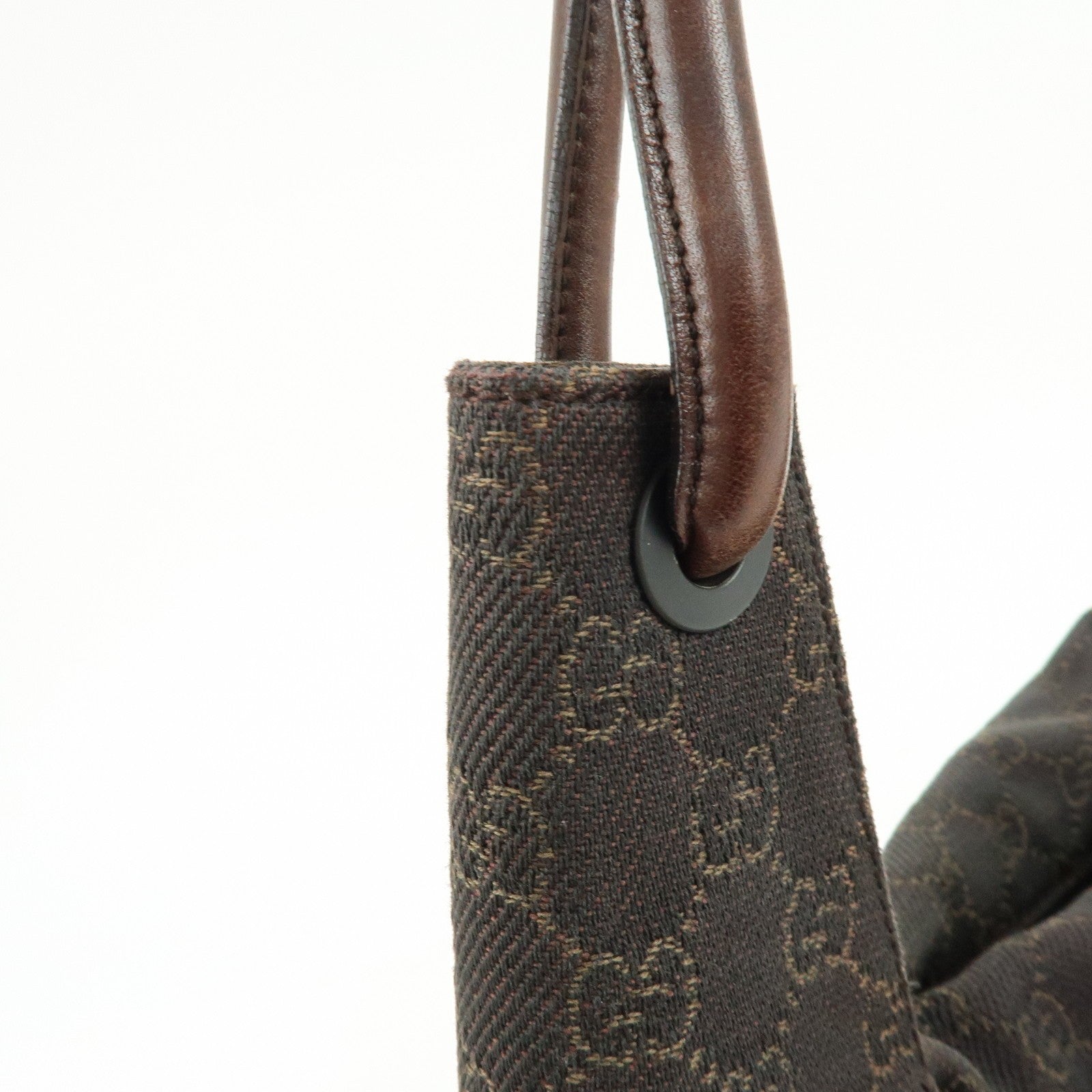Gucci Shoulder Bag - Dark Brown, GG Canvas, Leather
