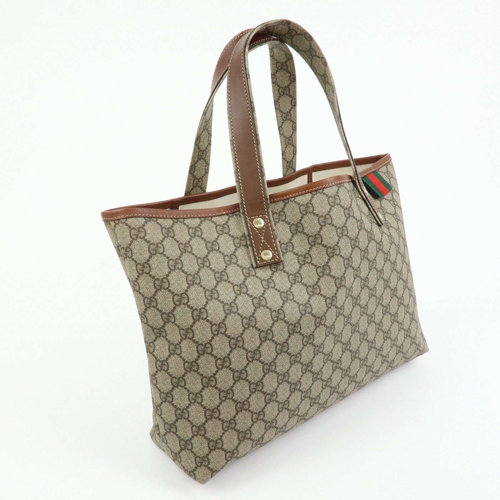 Gucci Tote Bag - Brown, GG Supreme Leather