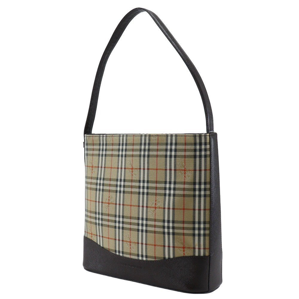 Burberry Nova Check Shoulder Bag - Brown, Canvas/Leather