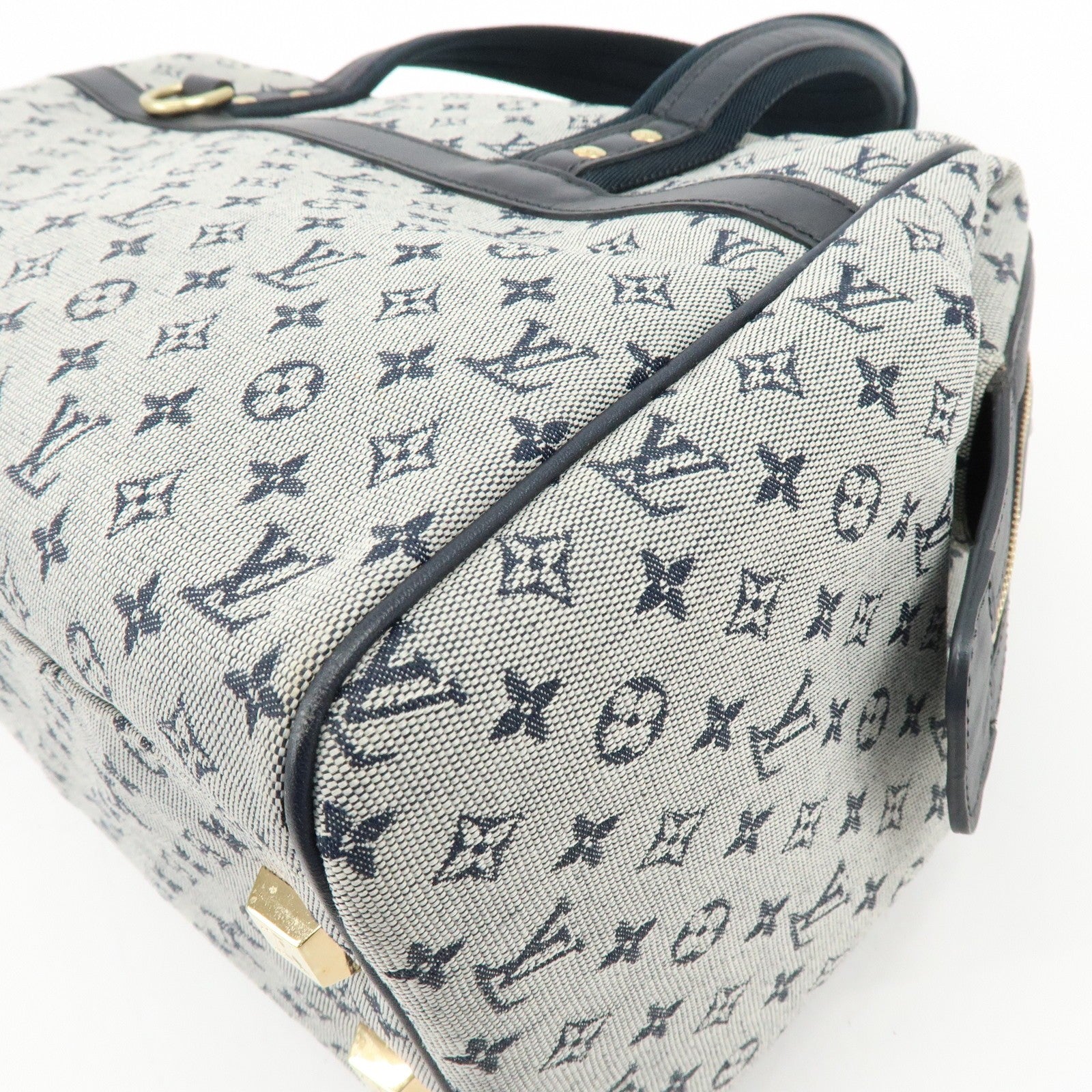 LOUIS VUITTON Monogram Mini Lin Navy Josephine GM