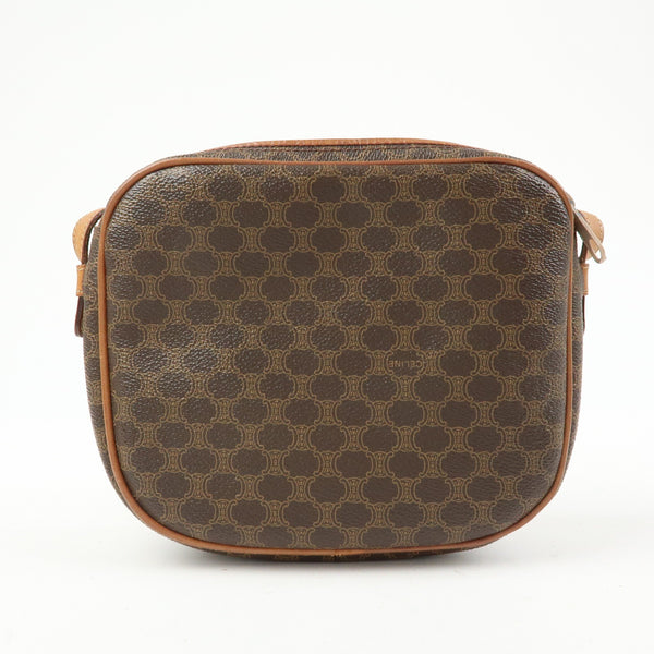 Celine Macadam Shoulder Bag - Brown, PVC Coating Canvas, Leather