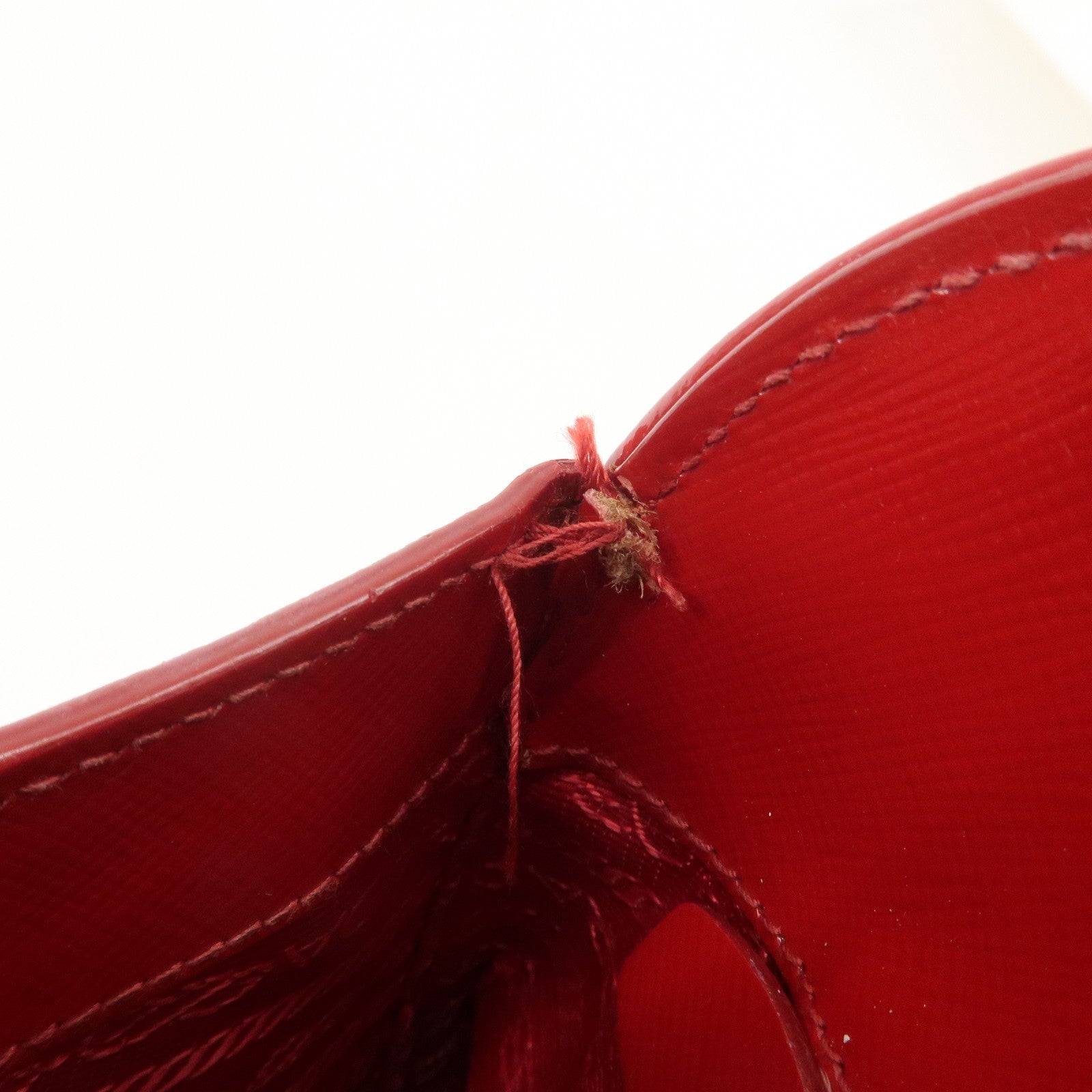 Prada BN2567 Hand Bag - Red, Patent Leather 