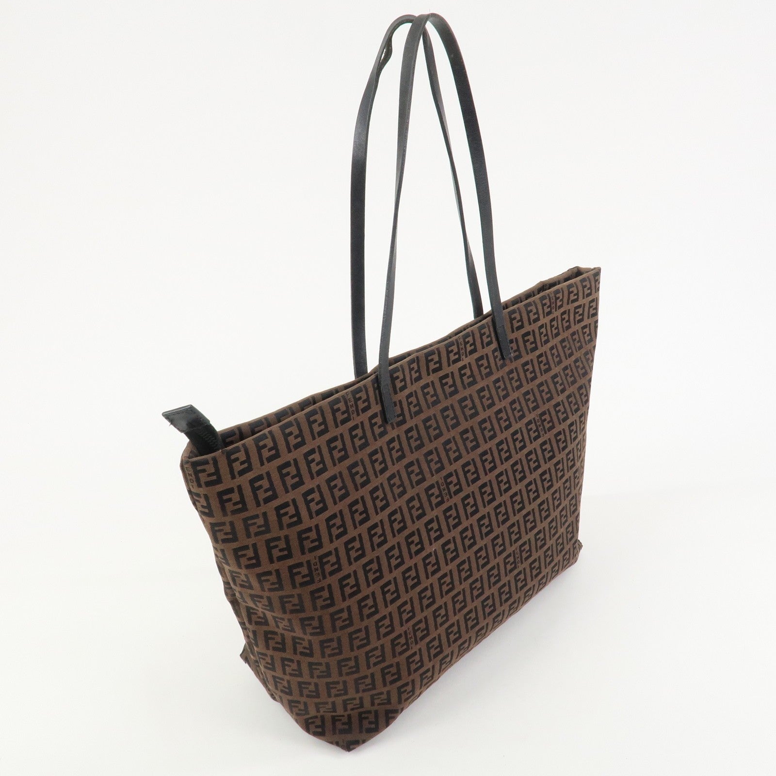 Fendi Zucchino Tote Bag - Brown, Canvas and Leather