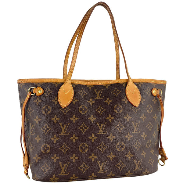 Louis Vuitton Neverfull PM Tote Bag - Brown, Coated Canvas