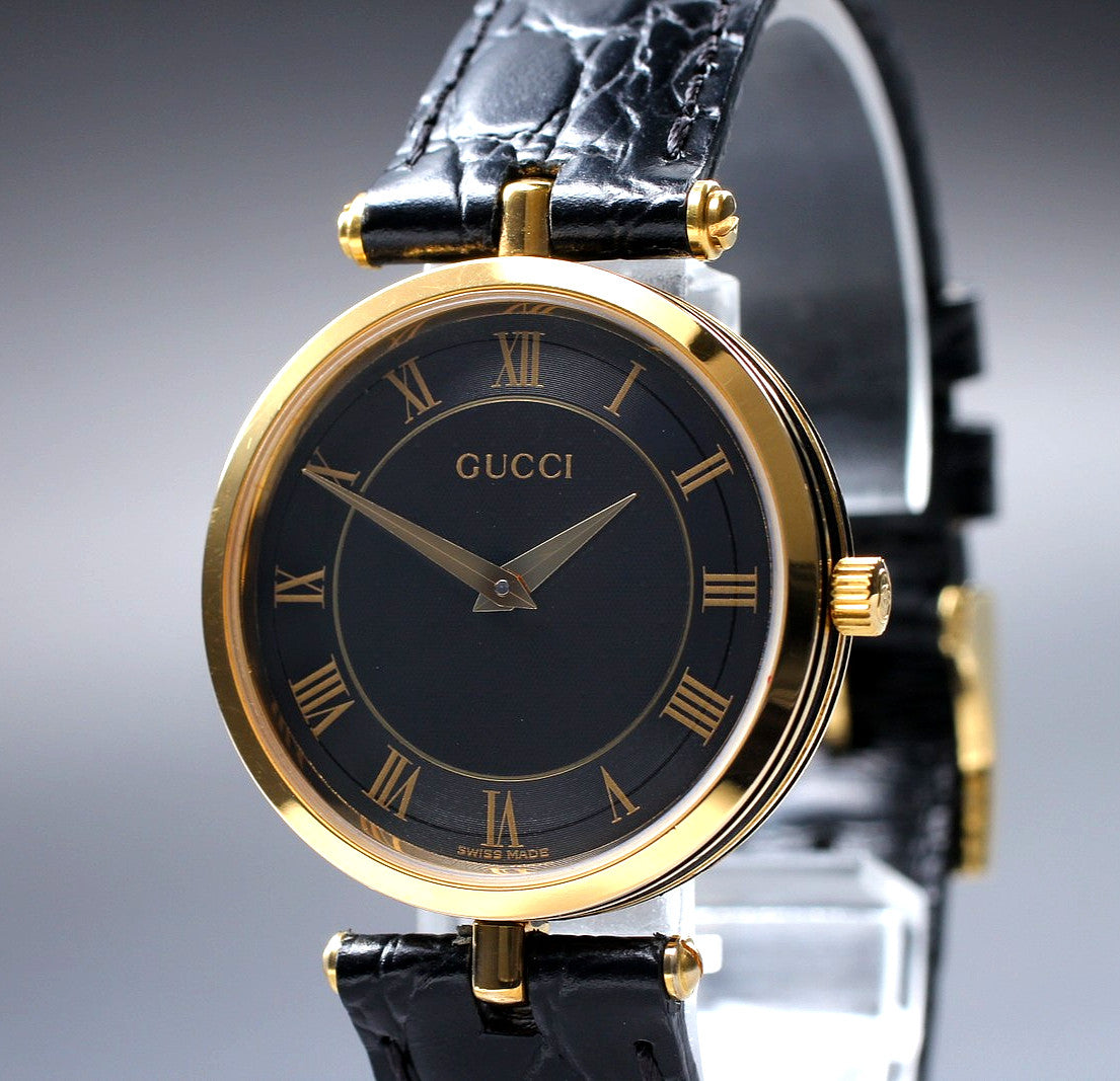 Gucci 2040M Wristwatch - Gold Black, Stainless Steel