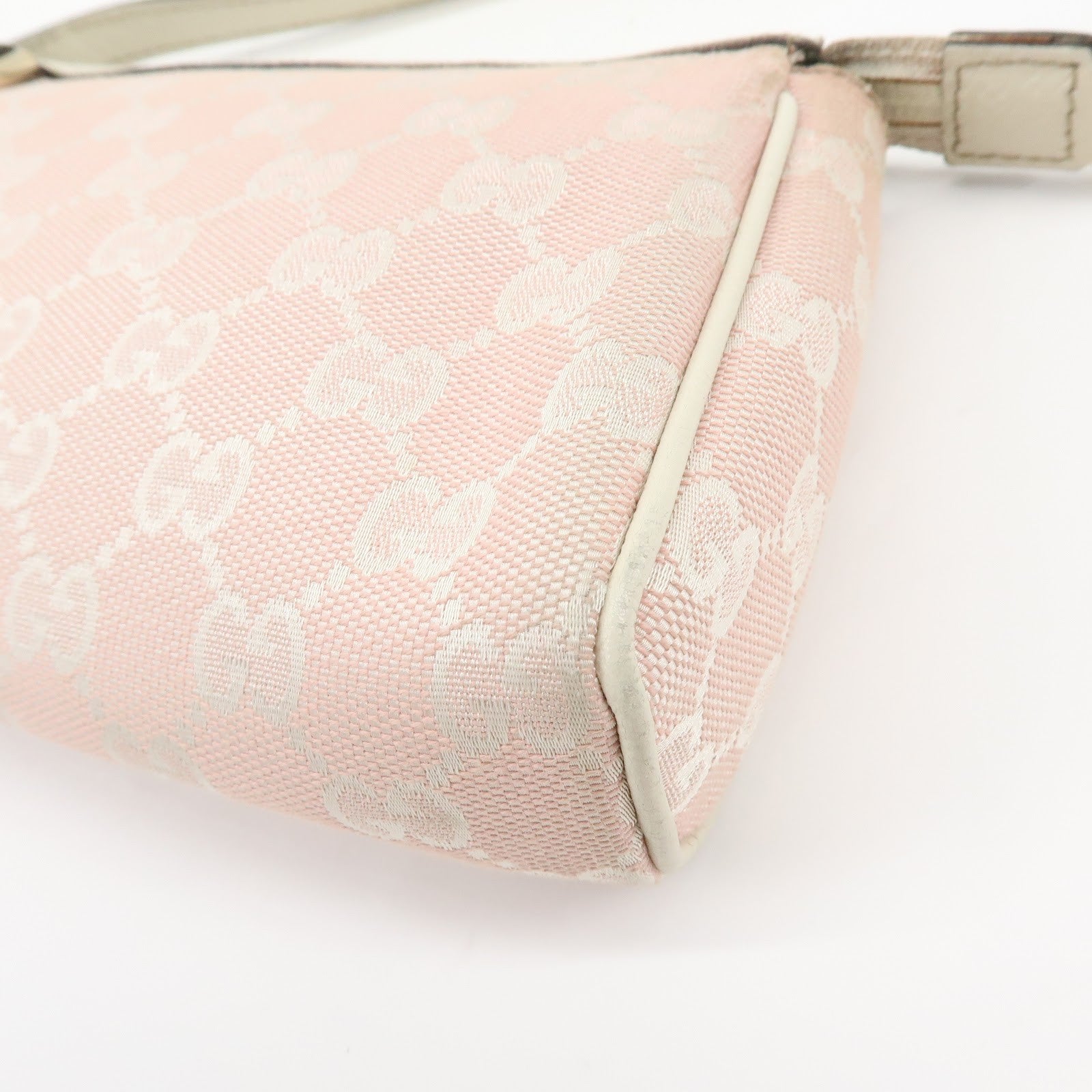 Gucci Abbey Hand Bag - Pink, GG Canvas, Leather