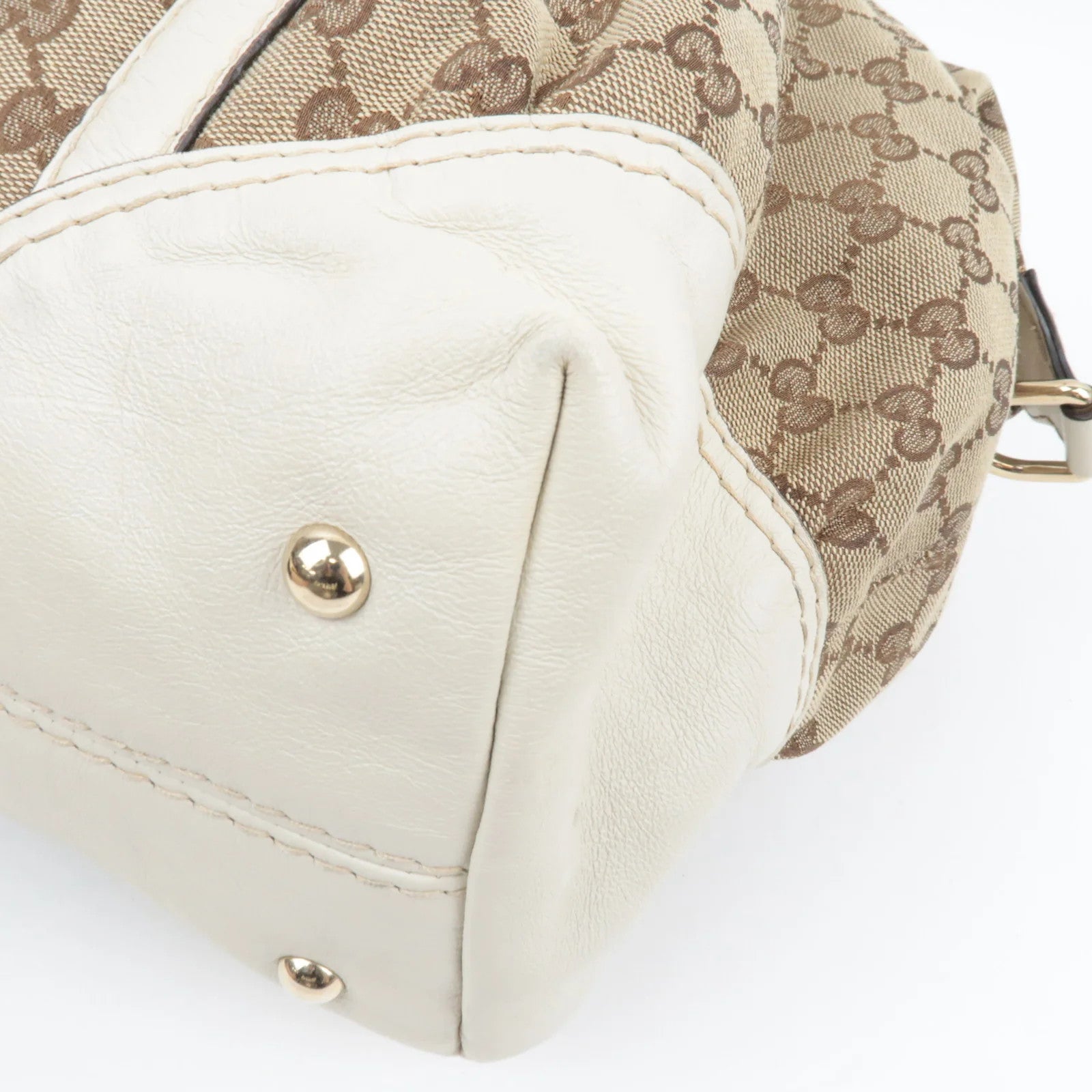 Gucci Tote Bag - Beige, GG Canvas and Leather 