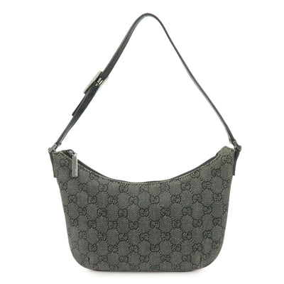 Gucci Shoulder Bag - Black, Leather and GG Denim