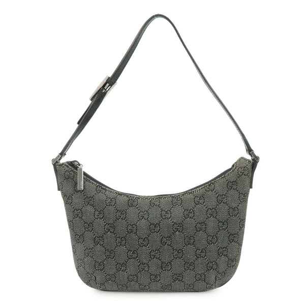 Gucci Shoulder Bag - Black, Leather and GG Denim