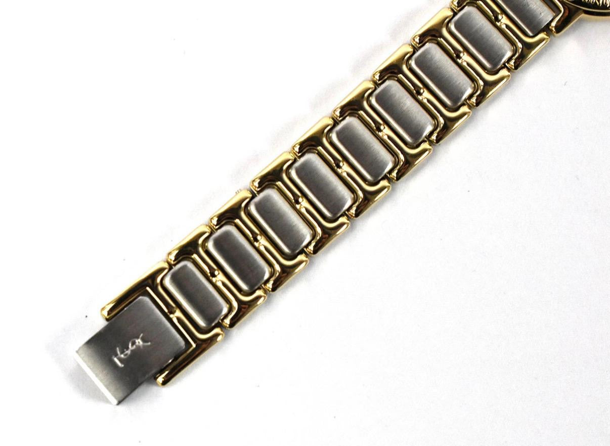 Saint Laurent Gold, Silver Watch
