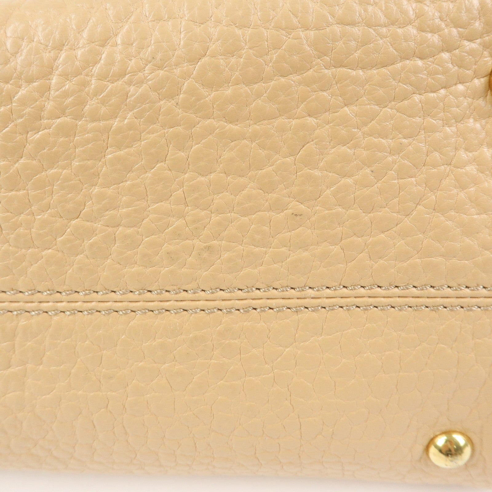 Fendi 8BL114 Hand Bag - Beige, Leather