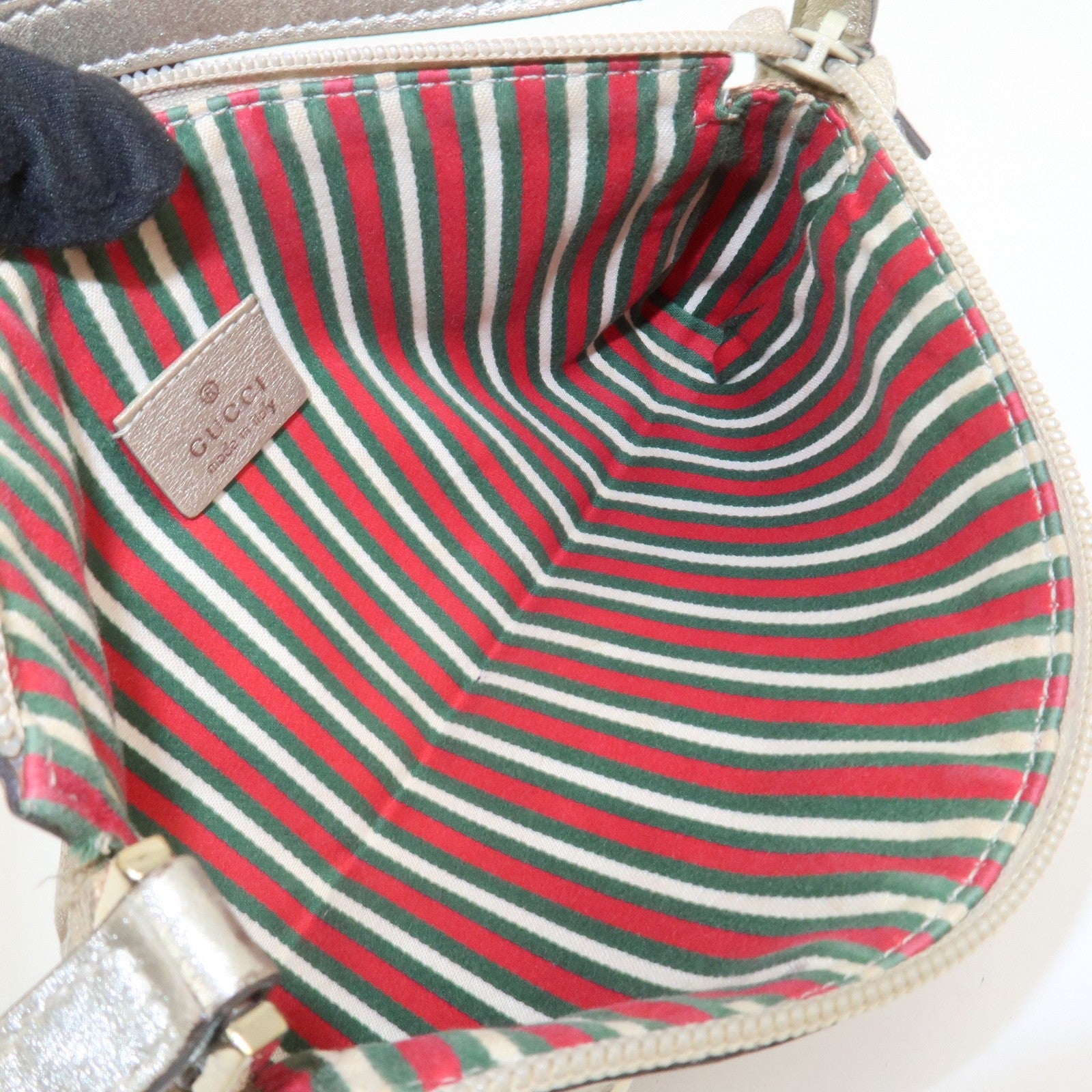 Gucci Abbey Hand Bag - Beige Gold, GG Canvas Leather