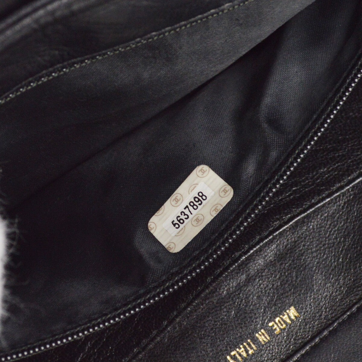 Chanel Straight Flap Shoulder Bag - Black, Lambskin