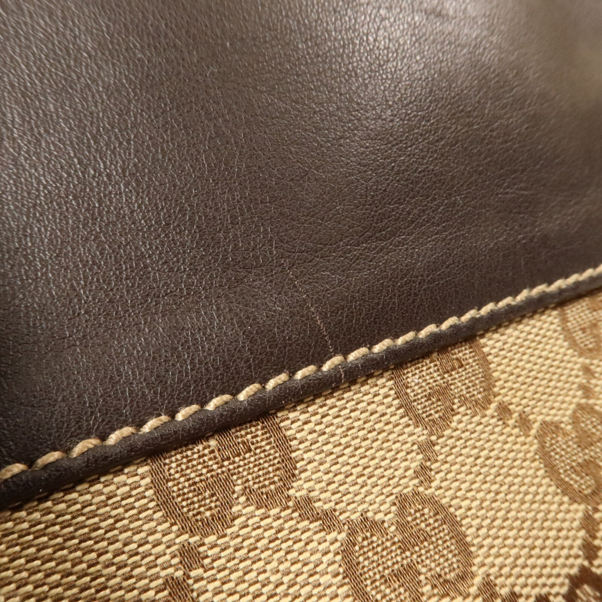 Gucci GG GHW Trophy Boston Handbag - Brown/Beige, GG Canvas