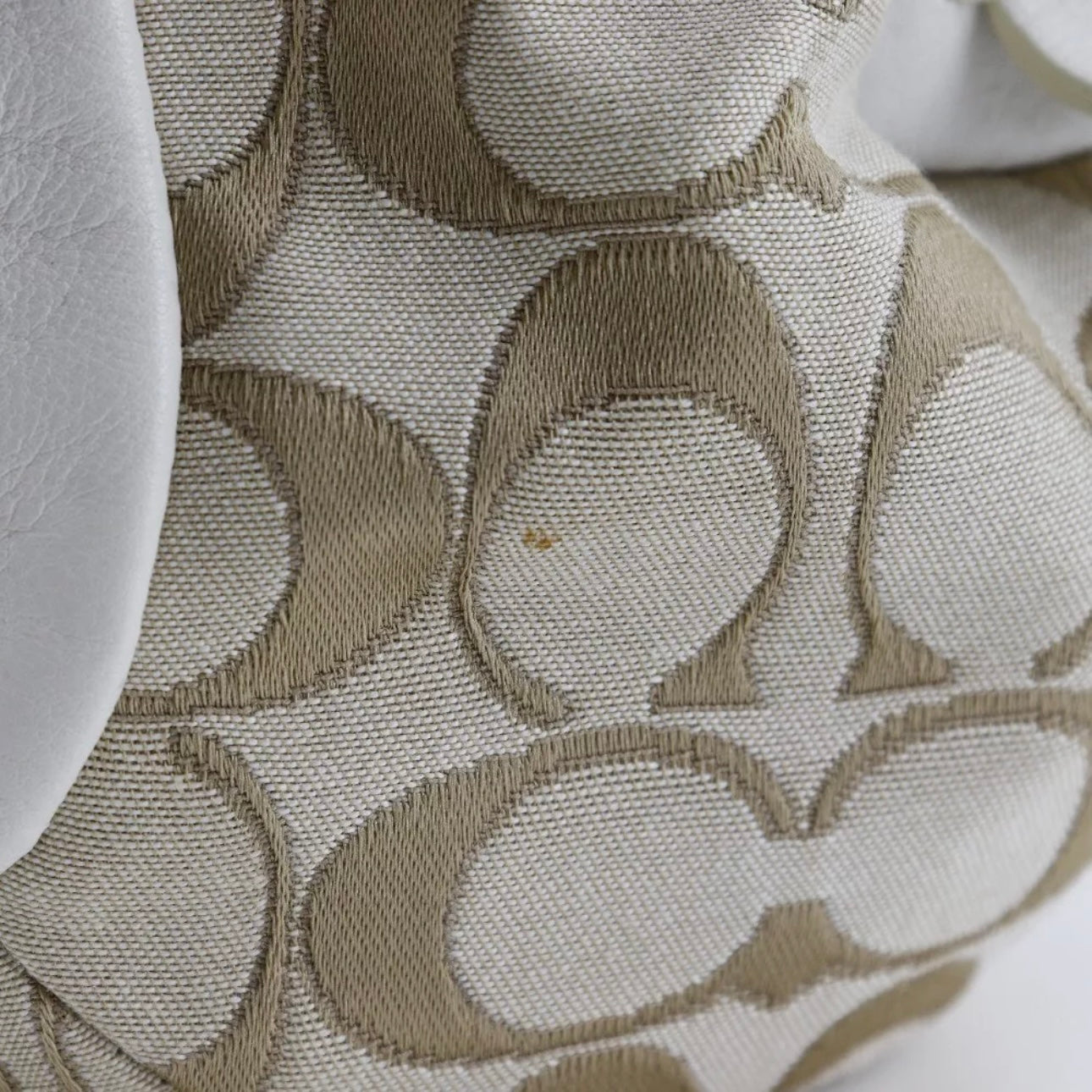 COACH Signature Tote Bag cricket beige canvas/leather