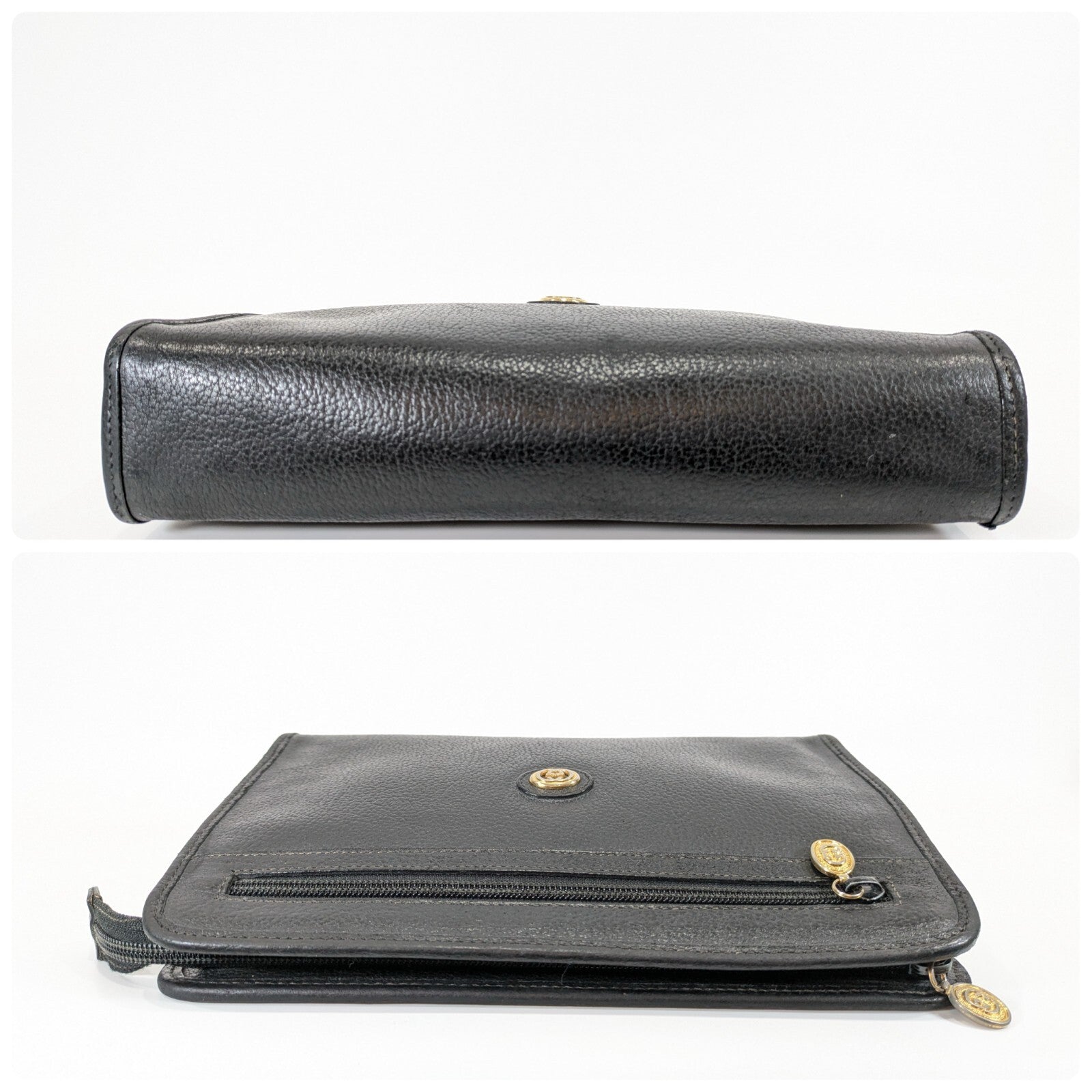 Gucci Clutch Second Bag - Black, Leather