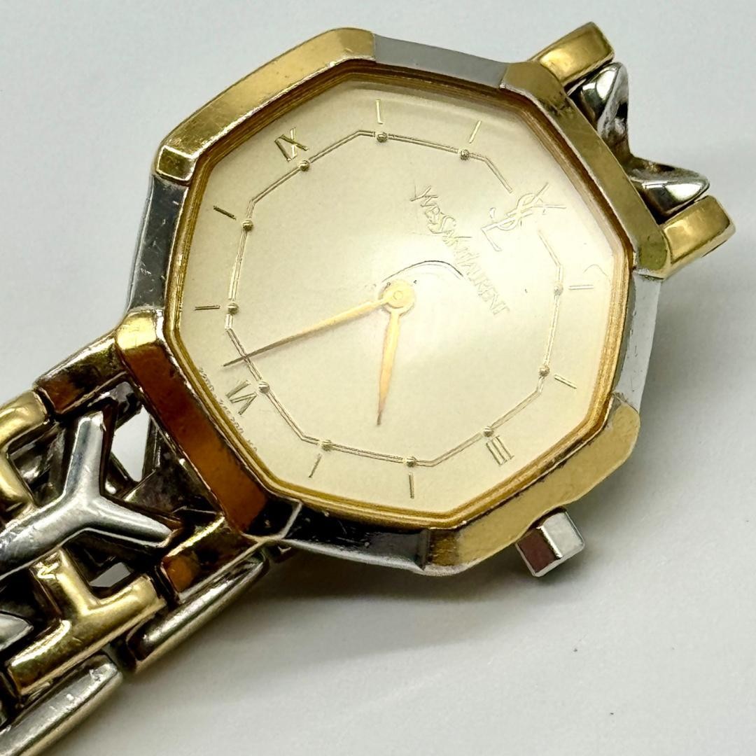 Saint Laurent Octagon Watch - Gold, Quartz