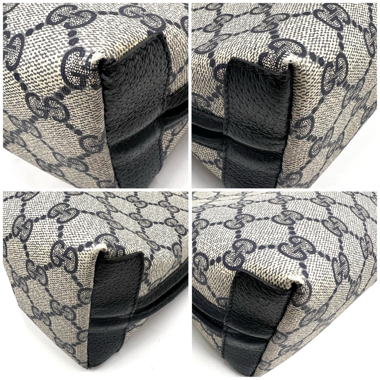 Gucci GG Supreme Clutch - Gold Navy, PVC Leather