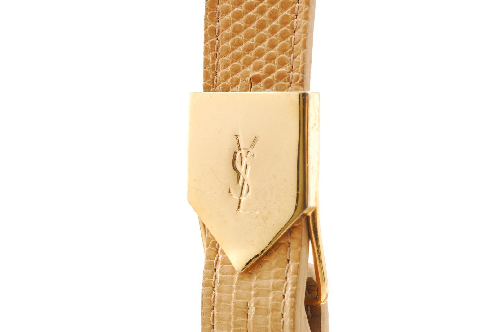 Saint Laurent Yves Vintage Shoulder Bag - Beige, Leather