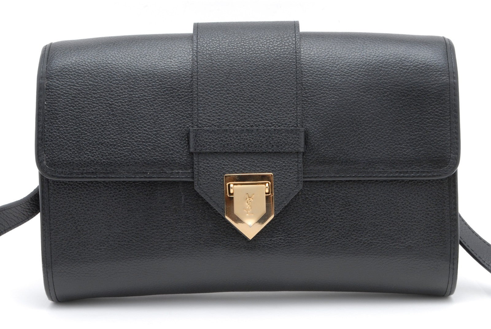 Saint Laurent Cassandra Shoulder Bag - Black, Leather