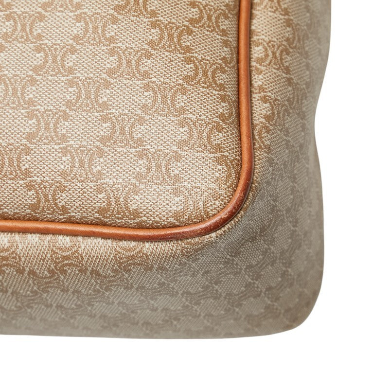 Celine Macadam Handbag Tote Bag - Beige Brown, PVC Leather