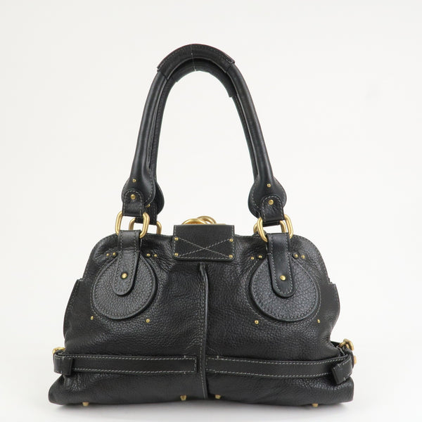 Chloe Paddington Hand Bag - Black, Leather