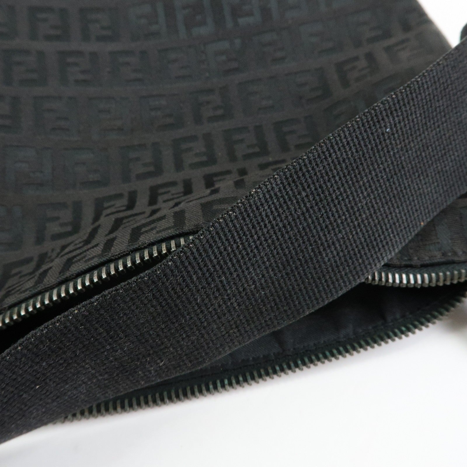 Fendi Shoulder Bag - Black, Canvas, Leather