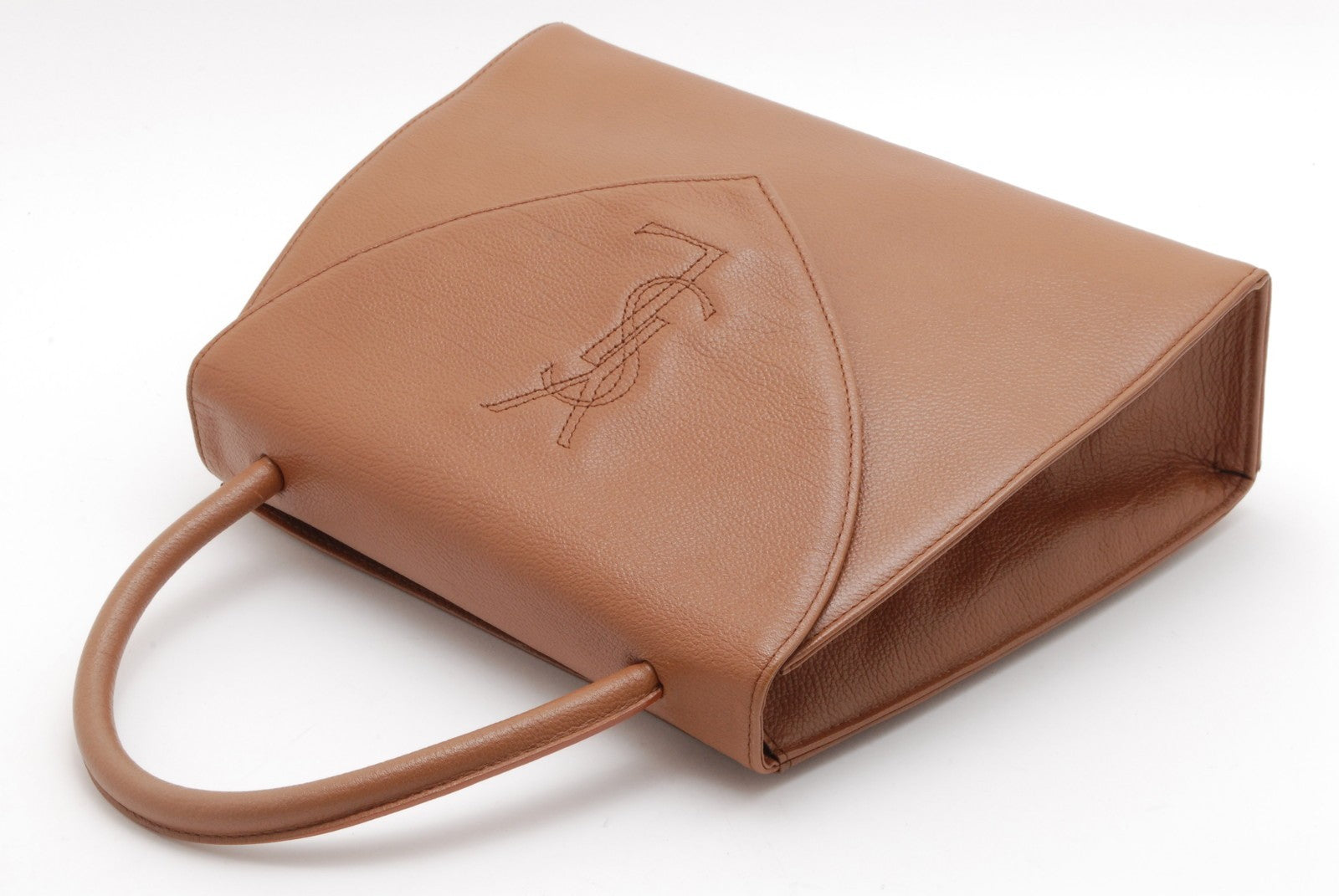 Saint Laurent Yves Saint Laurent Hand Bag - Brown, Leather