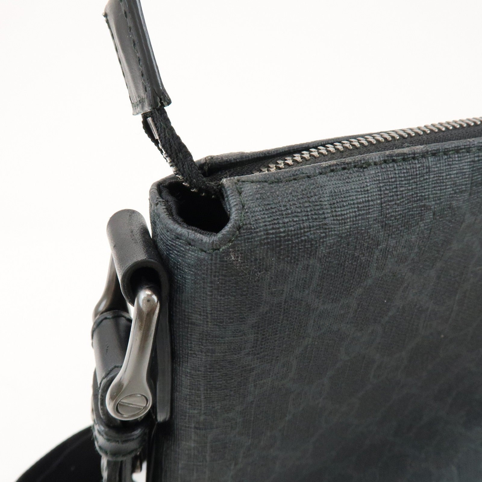 Gucci Shoulder Crossbody Bag - Black, PVC Leather 