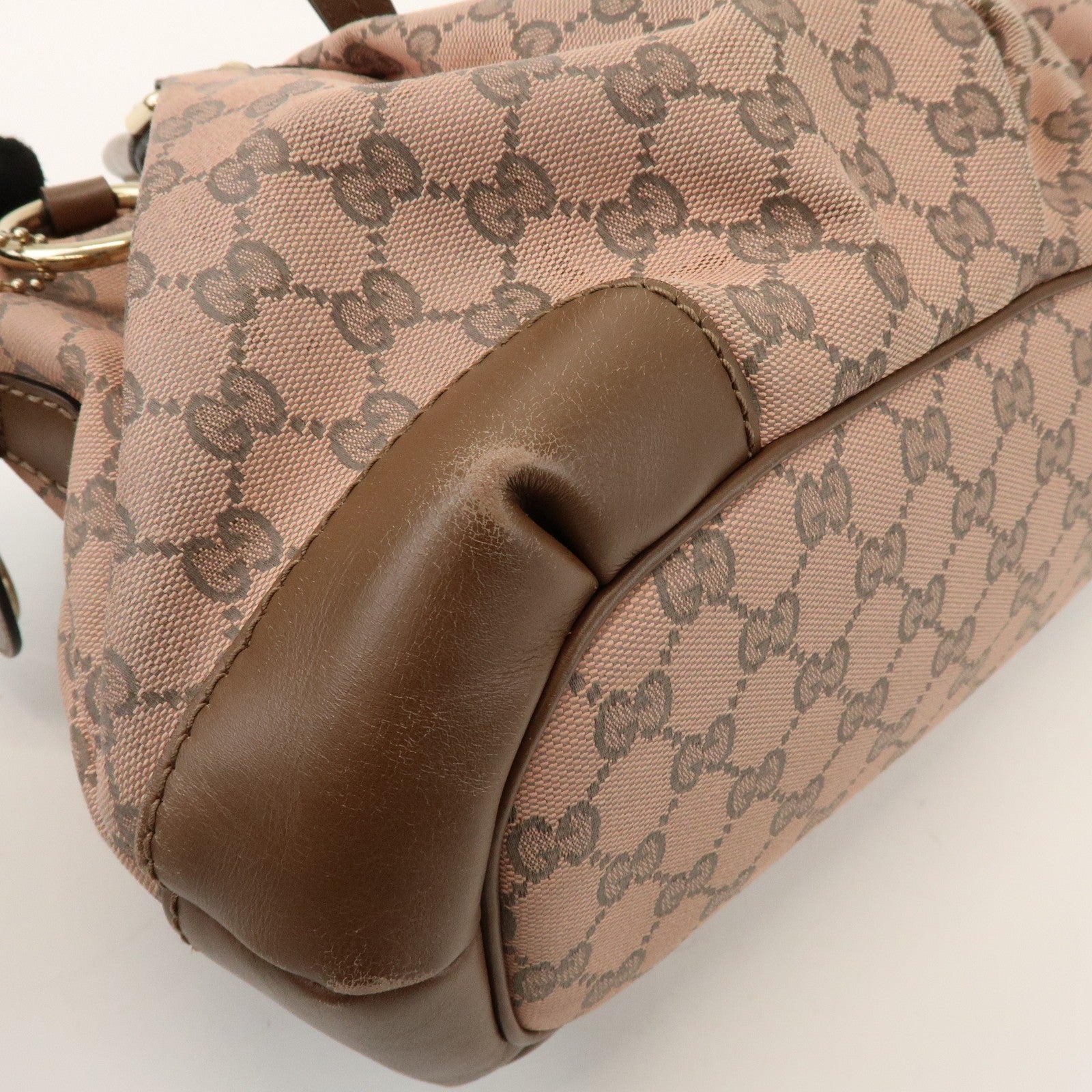 Gucci 2Way Bag - Pink, GG Canvas, Leather