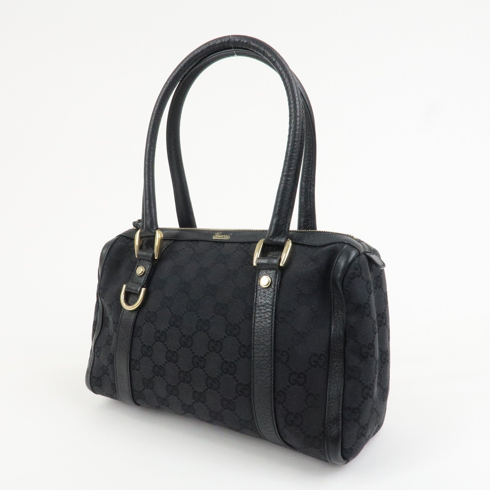 Gucci Boston Bag - Black, Canvas