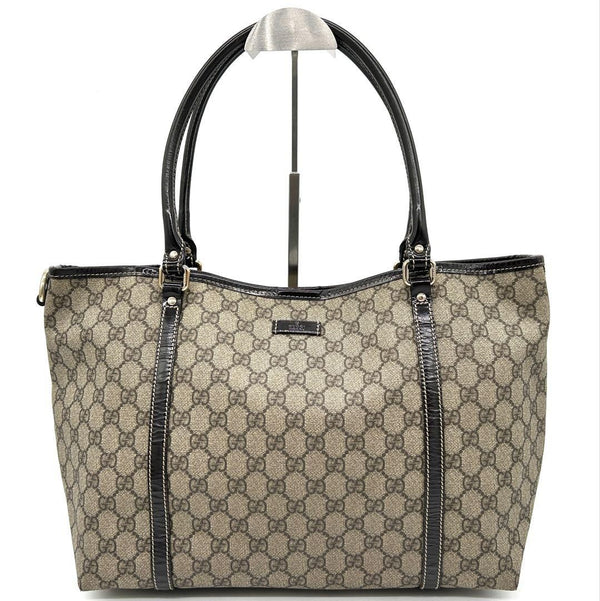 Gucci GG Supreme Tote Bag - Beige, PVC Enamel