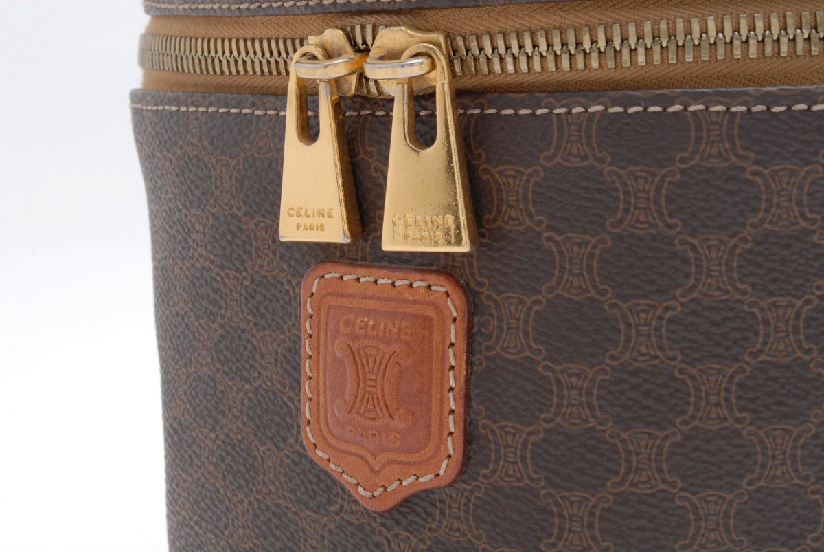 Celine Pouch Bag - Brown, PVC