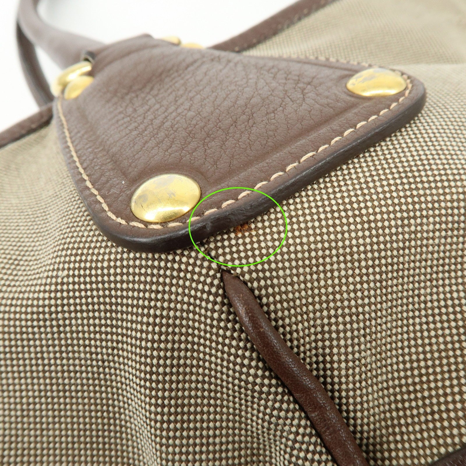 Prada Logo Jacquard Tote Bag - Beige Brown, Leather