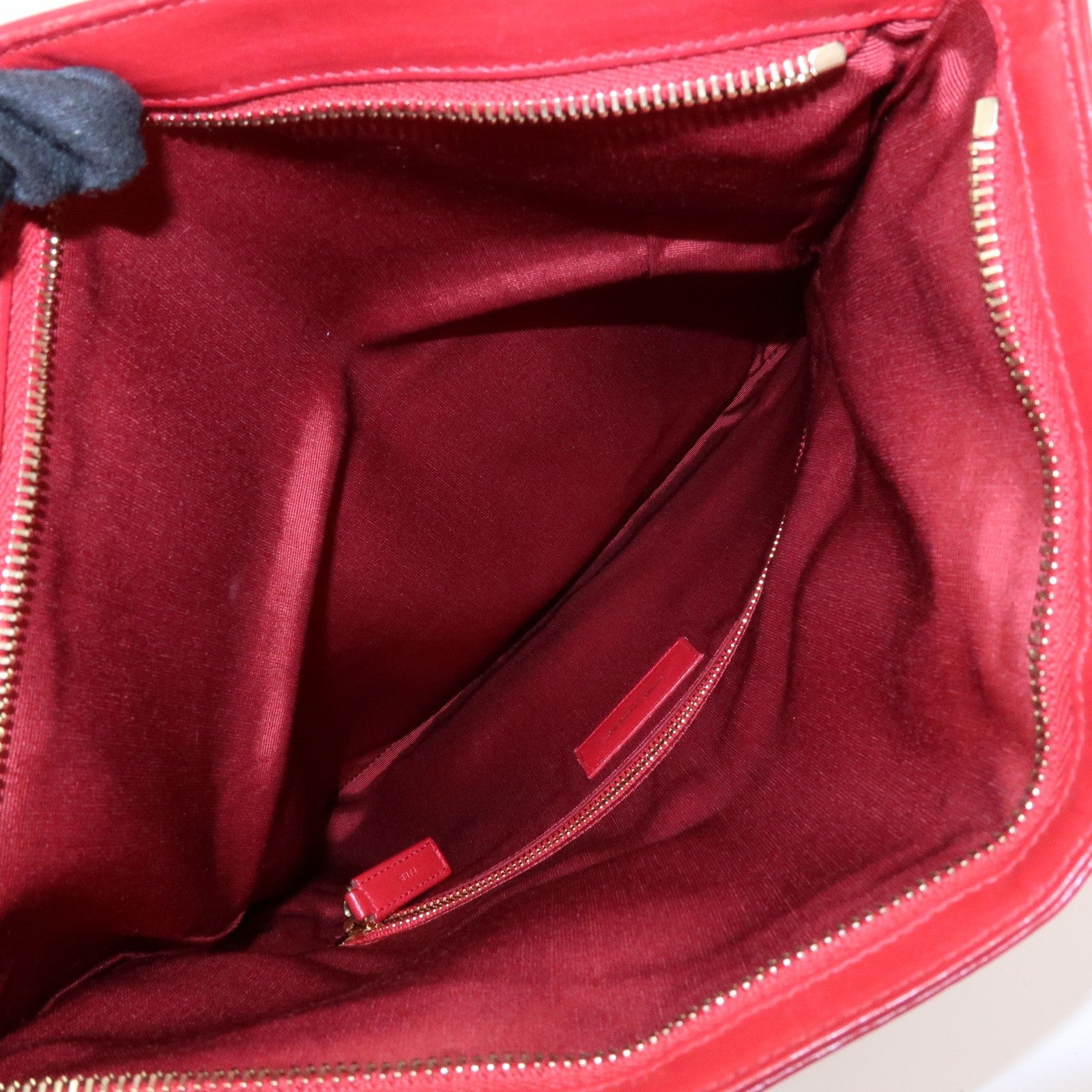 Saint Laurent Paris Clutch Bag - Red, Leather