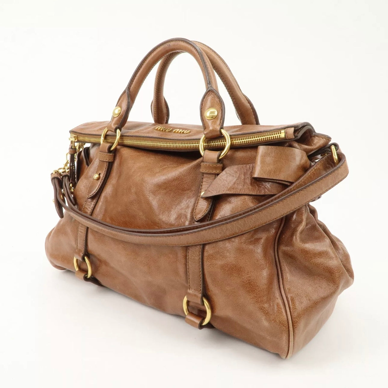 MIU MIU Leather 2Way Shoulder & Hand Bag