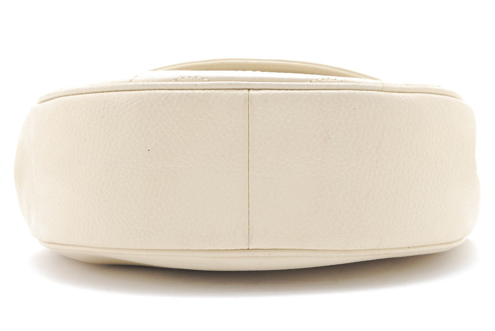 Saint Laurent Vintage Logo Shoulder Bag - White, Leather