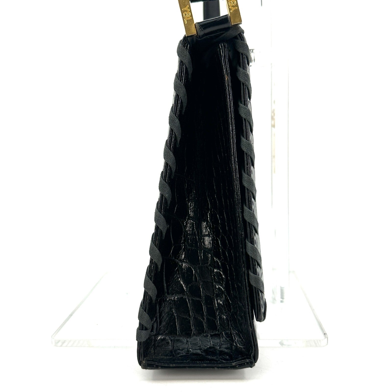 Saint Laurent Yves Shoulder Bag - Black, Leather 