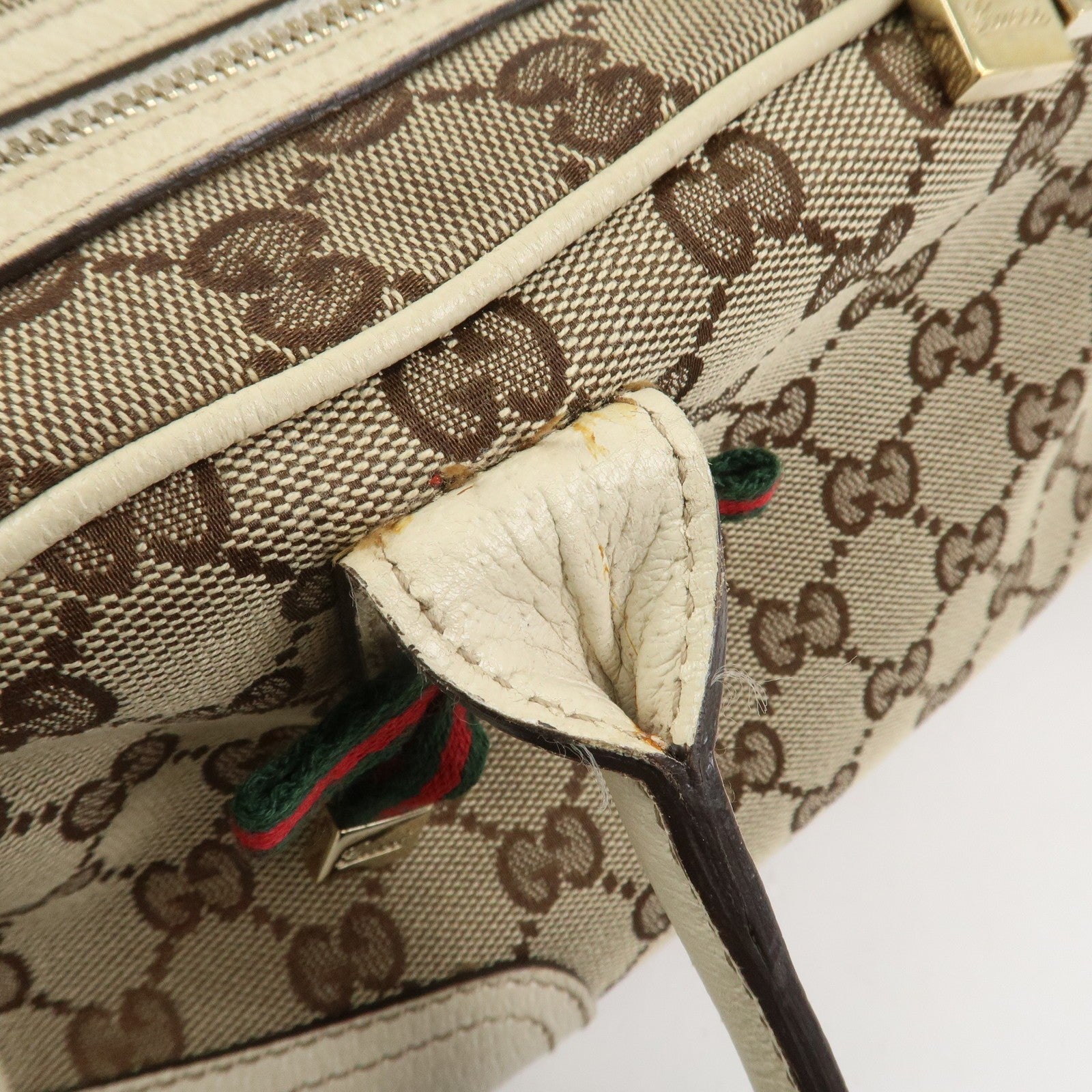 Gucci Princy Sherry Boston Bag - Brown Ivory, GG Canvas Leather