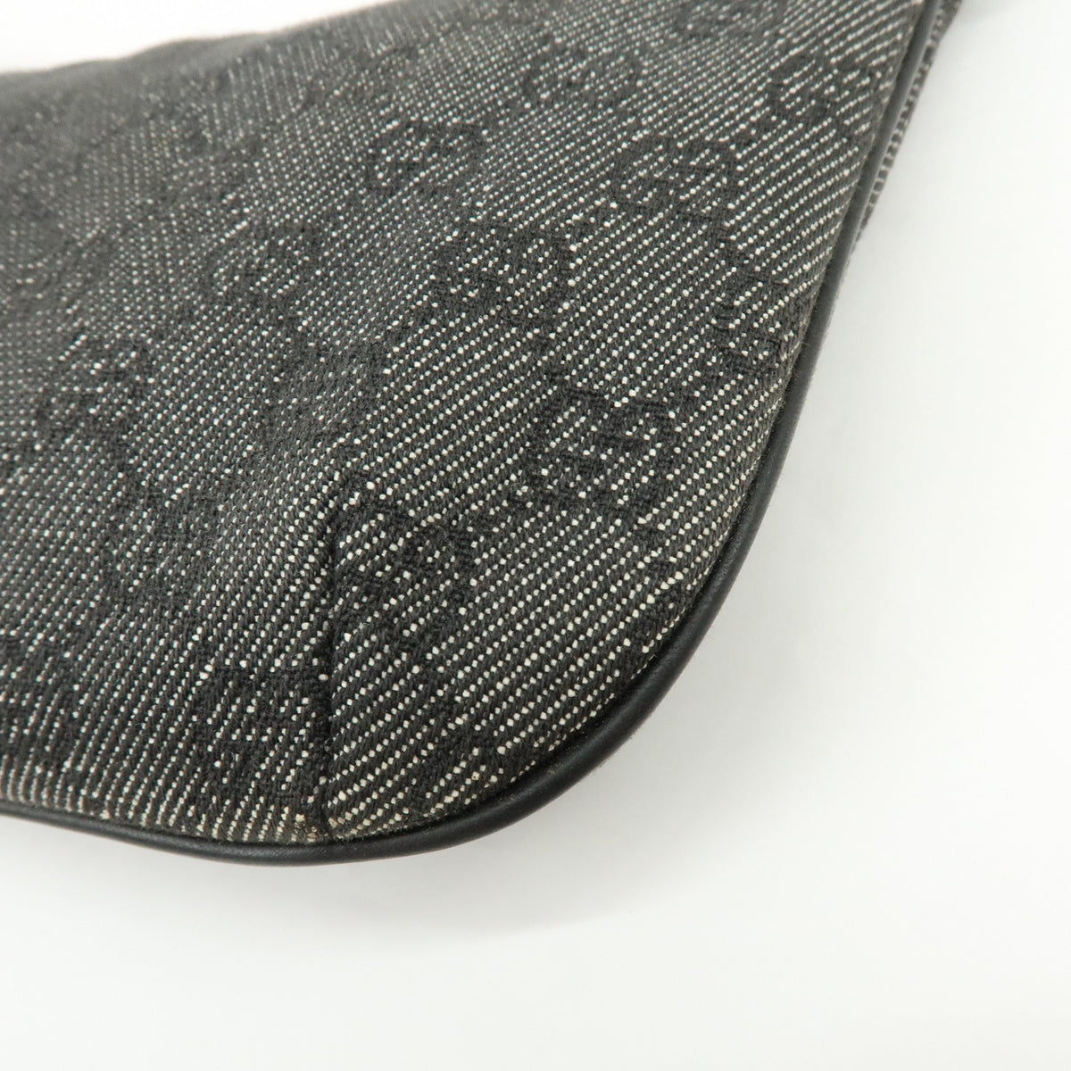 Gucci Shoulder Bag - Black, Leather and GG Denim