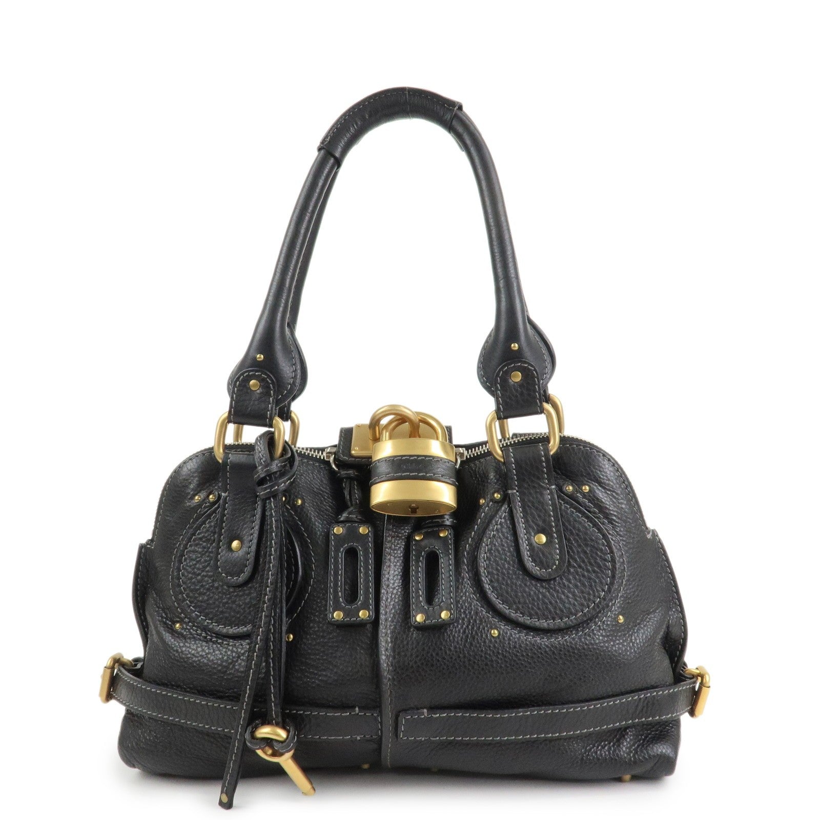 Chloe Paddington Hand Bag - Black, Leather