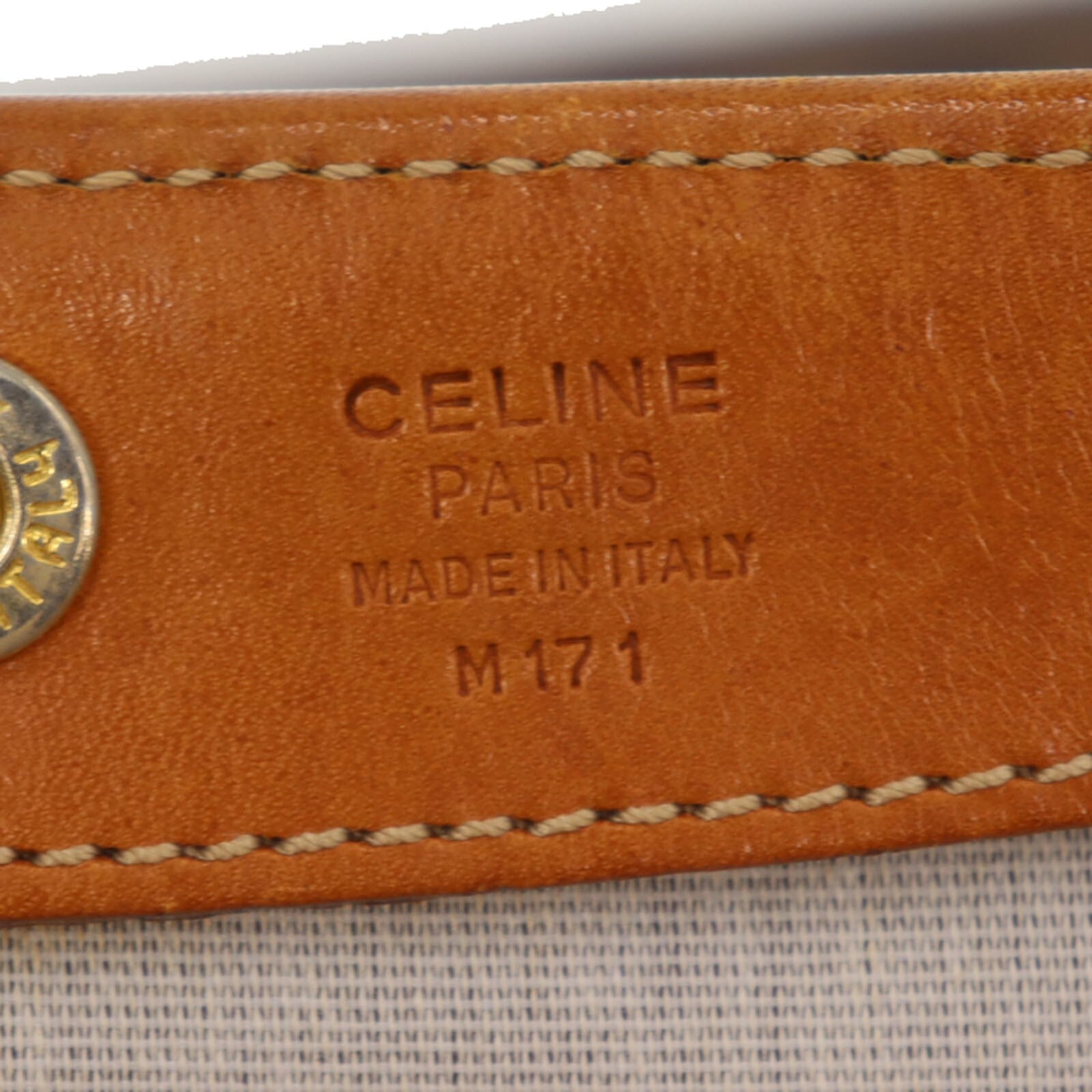 Celine Macadam Pattern Shoulder Tote Bag - Brown, PVC Leather