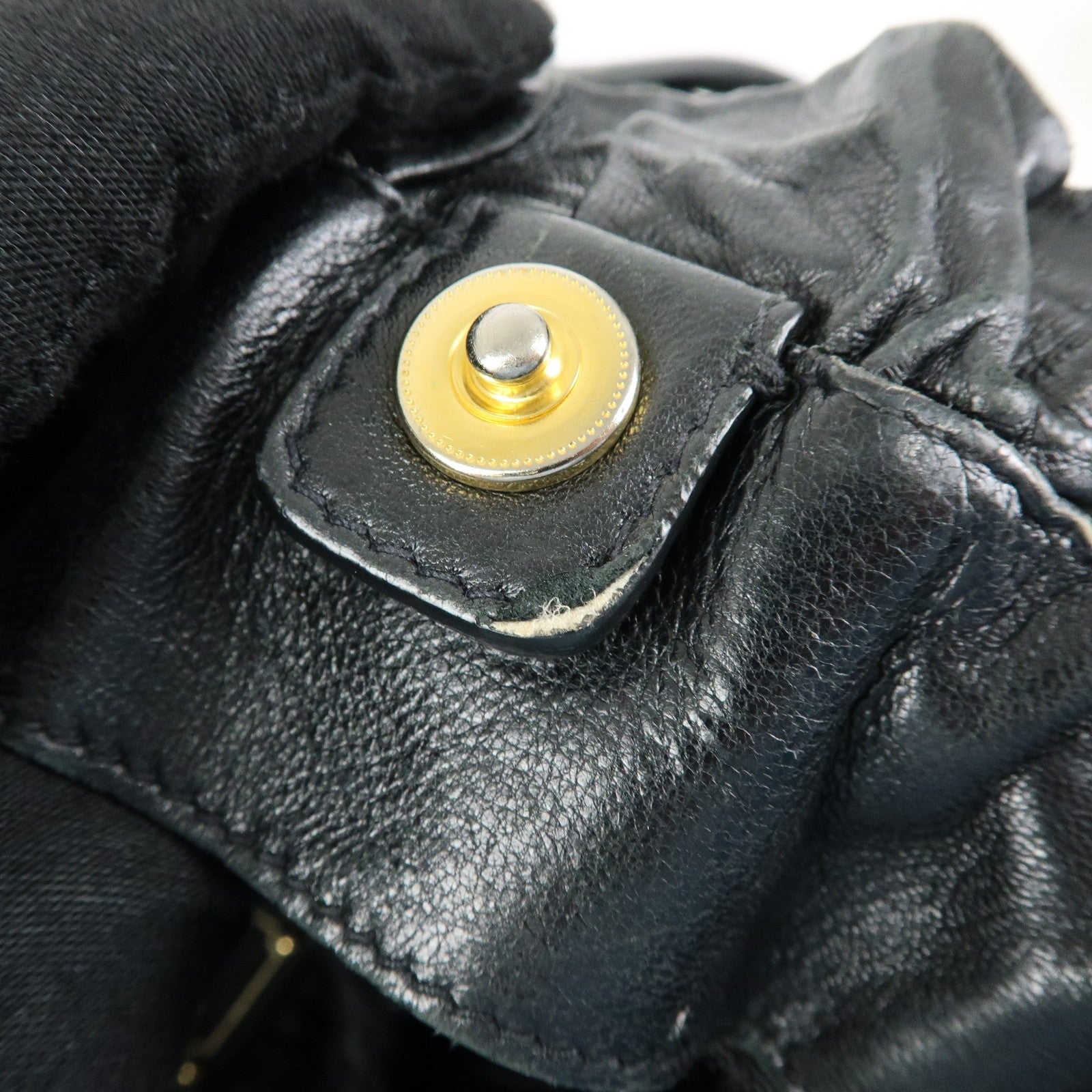 Prada Drawstring Shoulder Bag - Black, Leather 