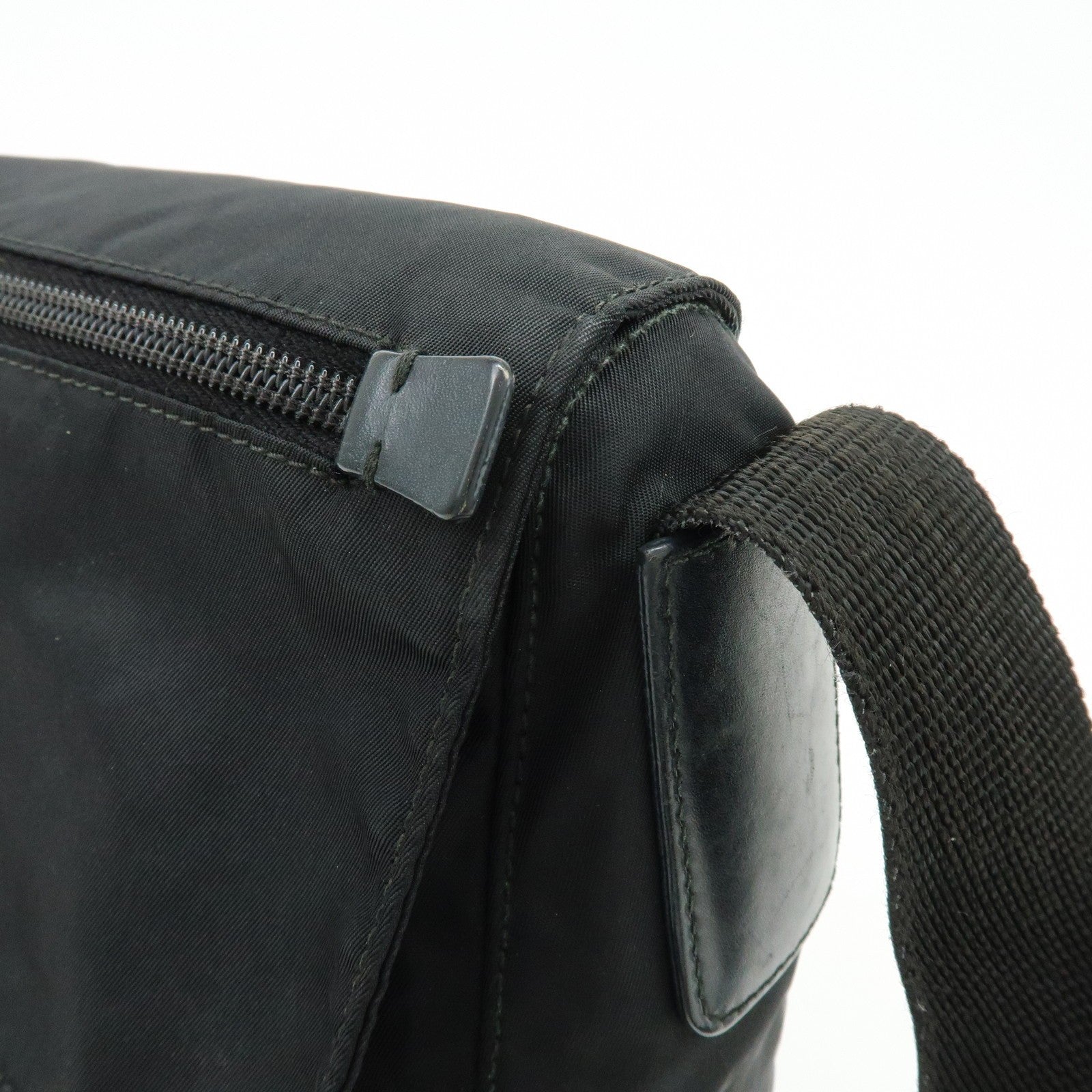 Prada BT8994 Shoulder Bag - Black, Nylon and Leather