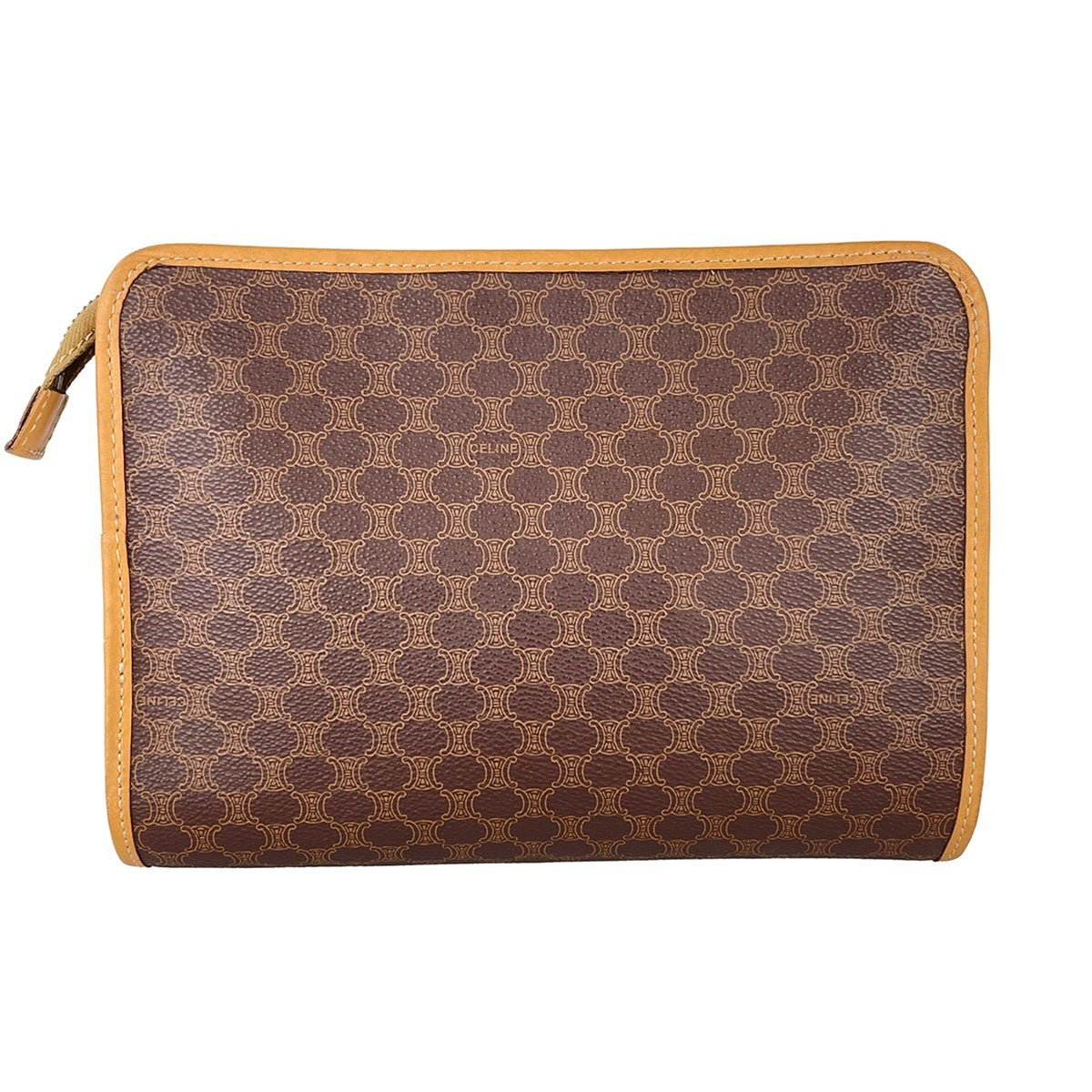 Celine Macadam Clutch Bag - Brown, Leather PVC