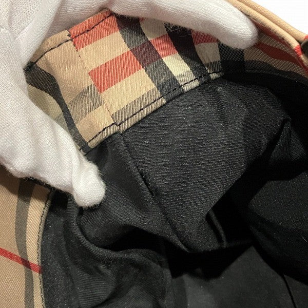 Burberry London Nova Check Handbag - Red, Canvas x Leather