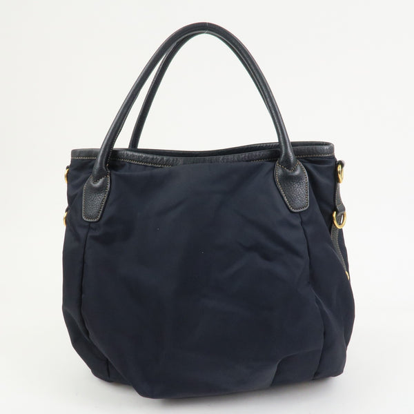 Prada 2Way Bag - Navy, Nylon and Leather