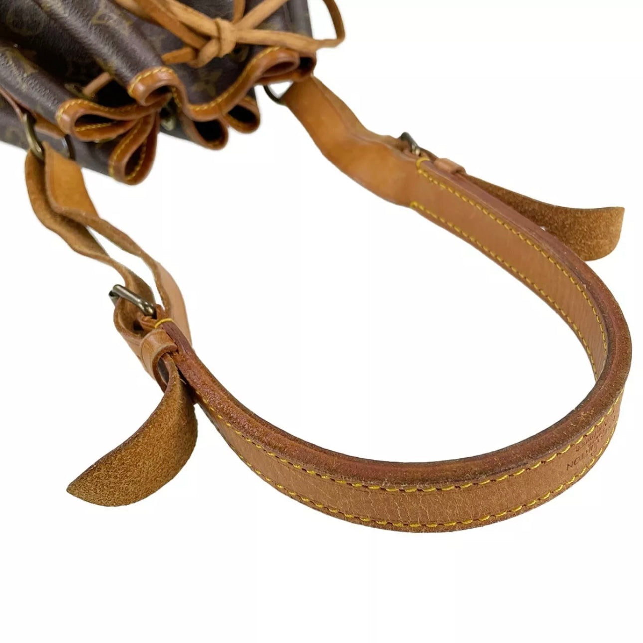 Monogram Petit Noe Leather Fabric Shoulder bag