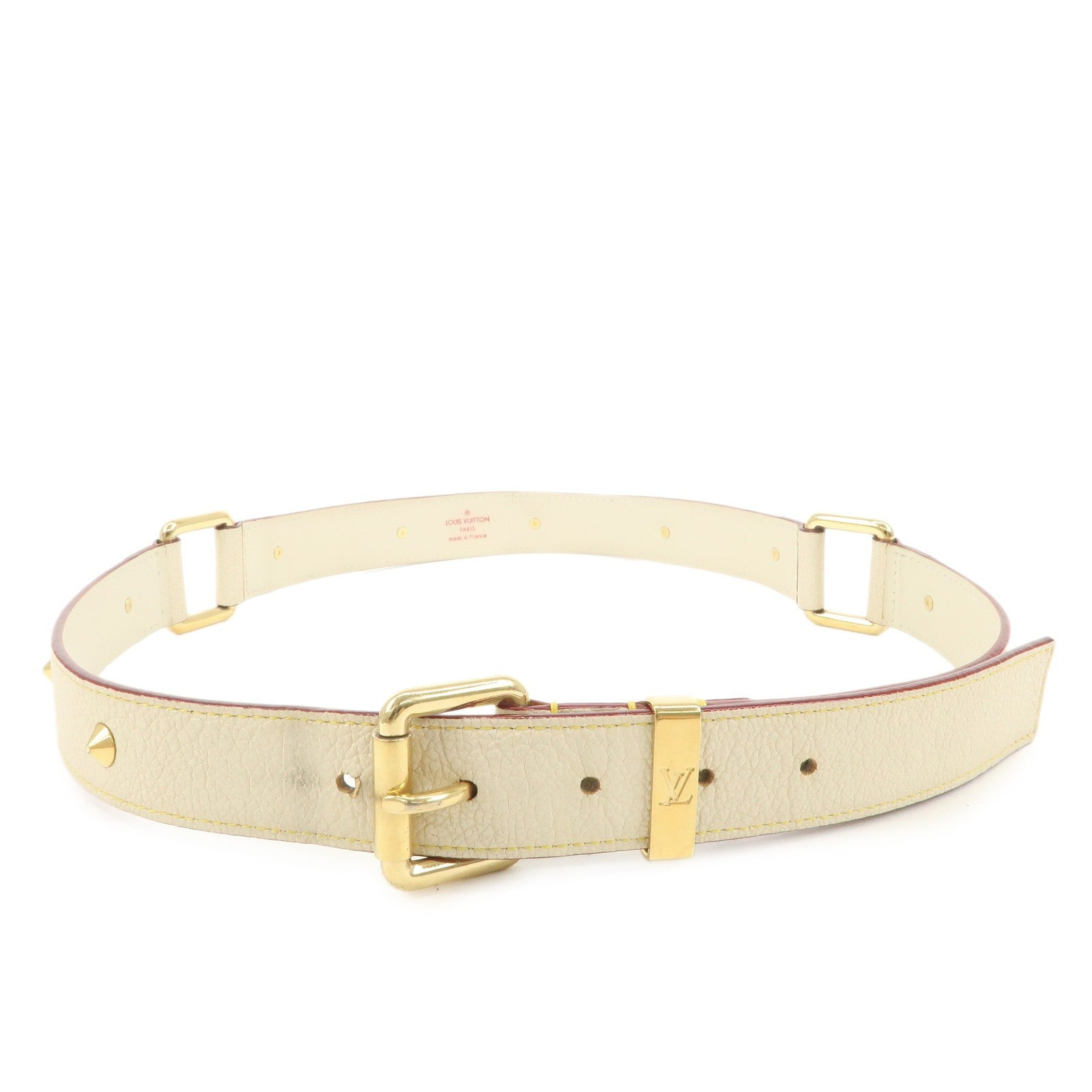 Louis Vuitton Ceinture Suhari Belt - Blanc, Leather