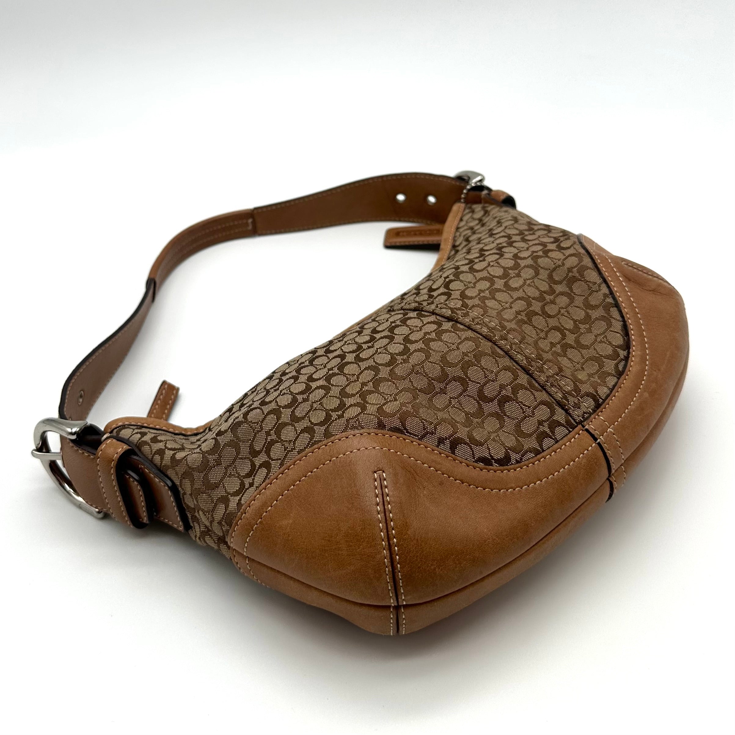 Coach Signature brown shoulder bag